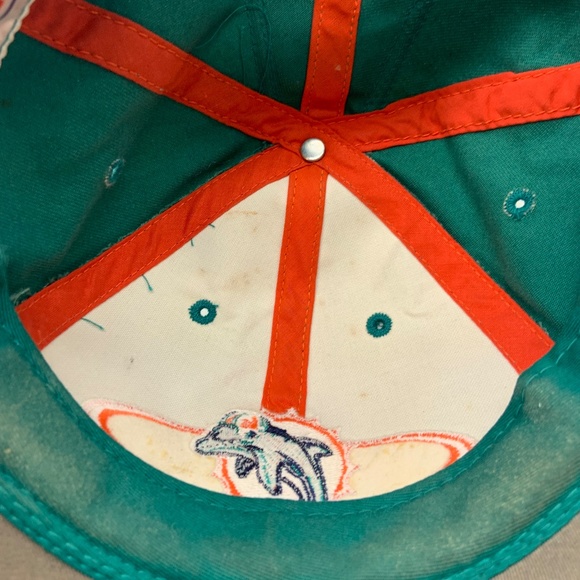 Vintage 90s Sports Specialties Miami Dolphins Retro NFL Pro Line Hat Autographed - Picture 12 of 16